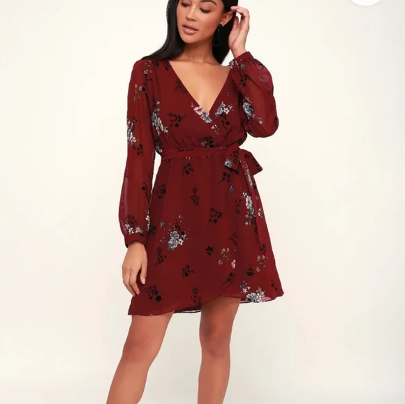 lulus long sleeve floral dress Perfectly Elevated Black Floral Long Sleeve Midi Dress